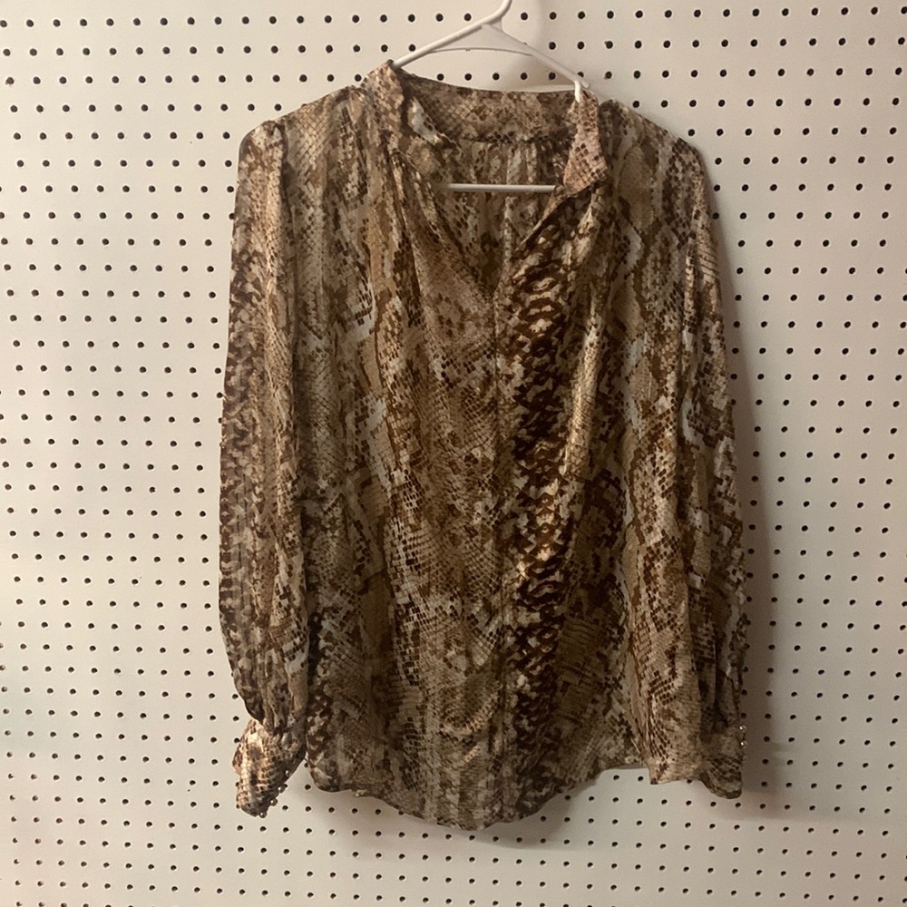 H&M size 8 snake skin top